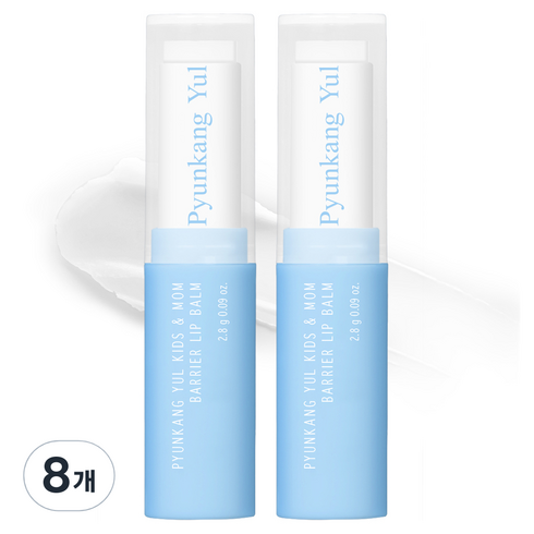 편강율 키즈앤맘 배리어 립밤, 무향, 2.8g, 8개