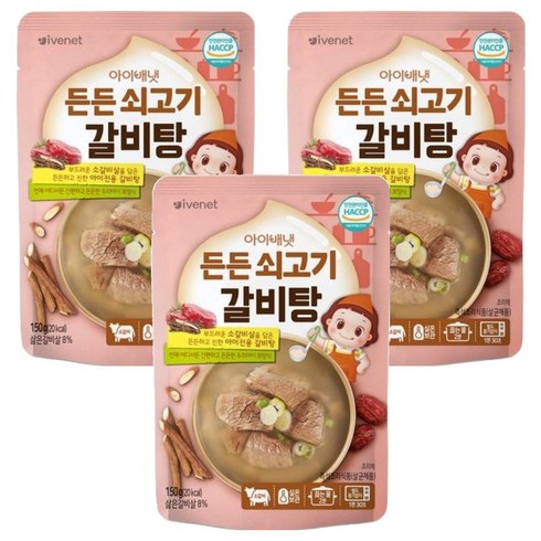 아이배냇 유아용 국, 150g, 3개