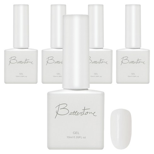 아이빛 베러톤 누드 스킨 시럽 젤네일, BT-100 누드화이트, 10ml, 5개