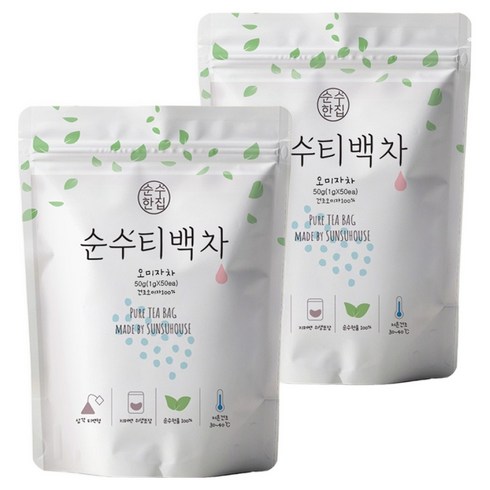순수한집 오미자차 삼각티백, 1g, 50개입, 2개