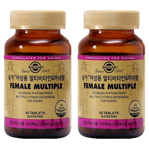 솔가 여성용 멀티비타민 & 미네랄, 60정, 2개