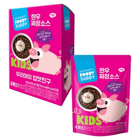 푸디버디 한우 소스, 짜장맛, 100g, 5개