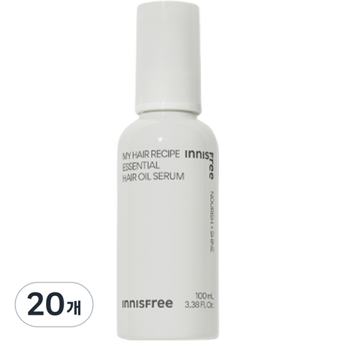 이니스프리 마이 헤어 레시피 에센셜 오일 세럼, 100ml, 20개