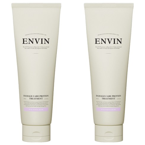 앙방 데미지케어 단백질 트리트먼트 화이트 머스크향, 200ml, 2개