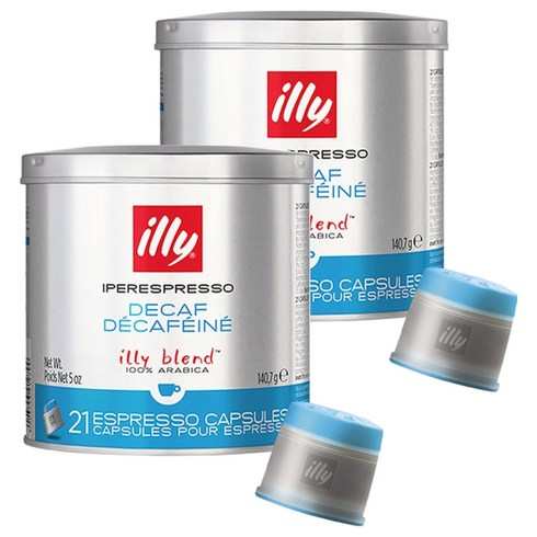 일리 디카프 디카페인 캡슐커피, 6.7g, 21개입, 2개