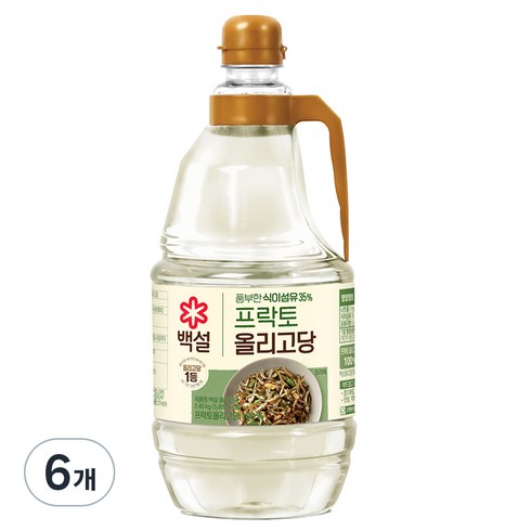 백설 프락토 올리고당, 2.45kg, 6개