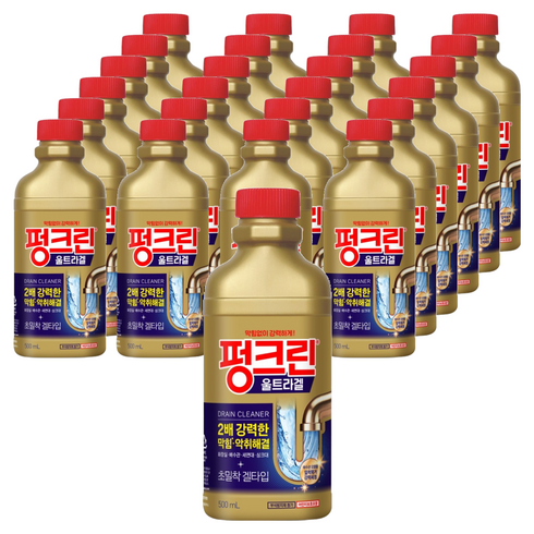 유한락스 펑크린 울트라겔 배수구 세정제, 500ml, 25개
