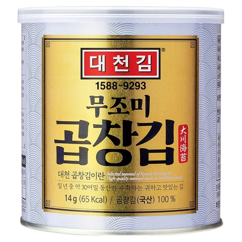 대천김 무조미 곱창캔김, 14g, 1개