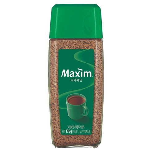 맥심 디카페인 커피원두 병, 175g, 1개입, 1개