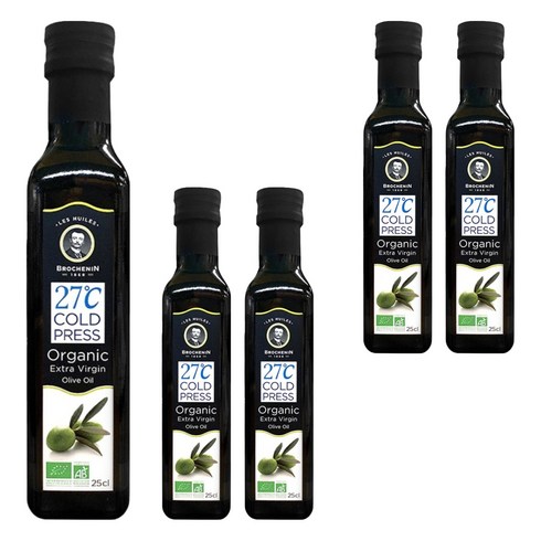 브로슈낭 유기농 엑스트라 버진 올리브오일, 250ml, 5개