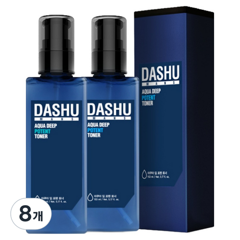 다슈 맨즈 아쿠아 딥 포텐 토너, 8개, 153ml