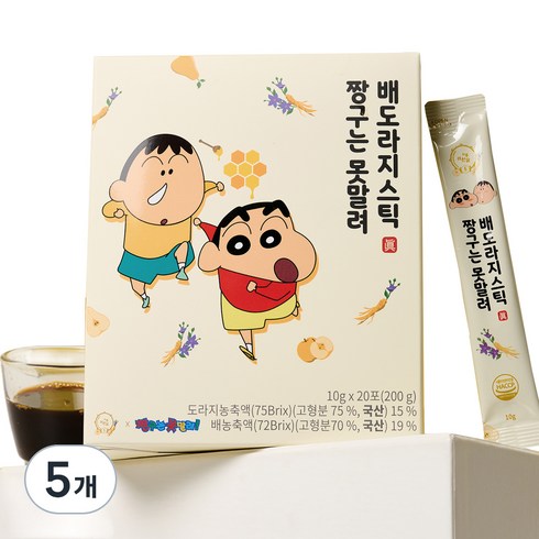 려원담 짱구는못말려 배도라지 스틱, 200g, 5개