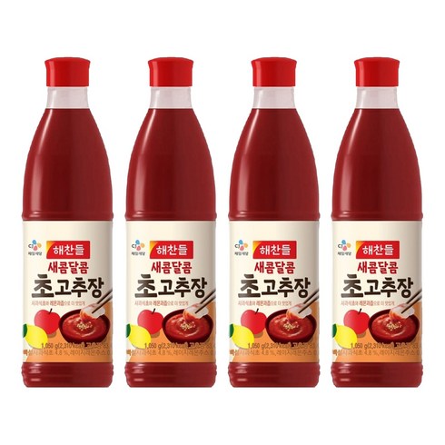 해찬들 새콤달콤 초고추장, 1.05kg, 4개