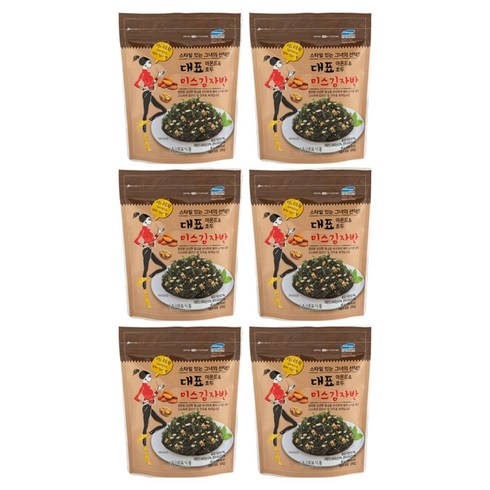 대표 아몬드호두 미스김자반, 40g, 6개