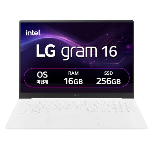LG전자 2026 그램 16 코어 Ultra5, 스노우 화이트, 256GB, 16GB, Free DOS, 16ZD90S-GX5VK