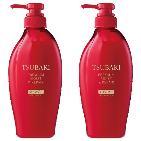 츠바키 프리미엄 모이스트 리페어 샴푸 까멜리아향, 450ml, 2개