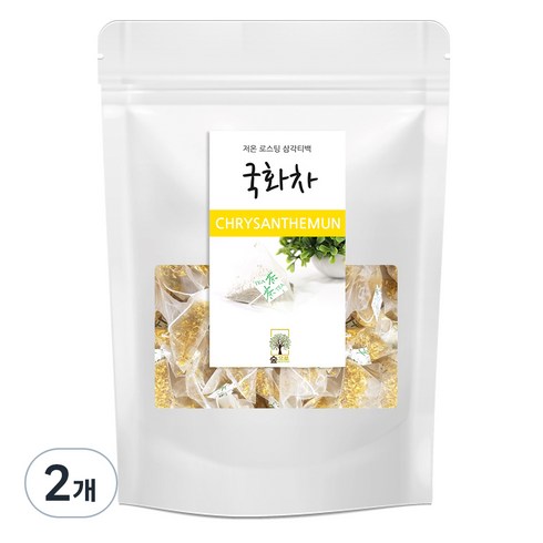 숲으로 저온 로스팅 삼각티백 국화차, 500mg, 100개입, 2개