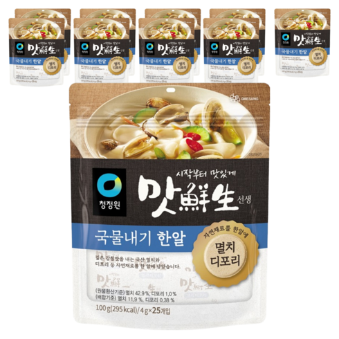 맛선생 멸치디포리 국물내기 한알 25p, 100g, 10개
