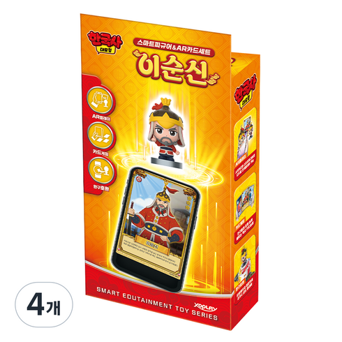 한국사대모험 스마트피규어 & AR카드 세트, 4개, 단품