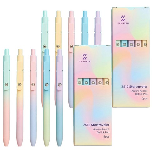 리드홈 번지지않는 퀵드라이 간호사 젤펜 5p 0.7mm, 혼합색상, 2세트