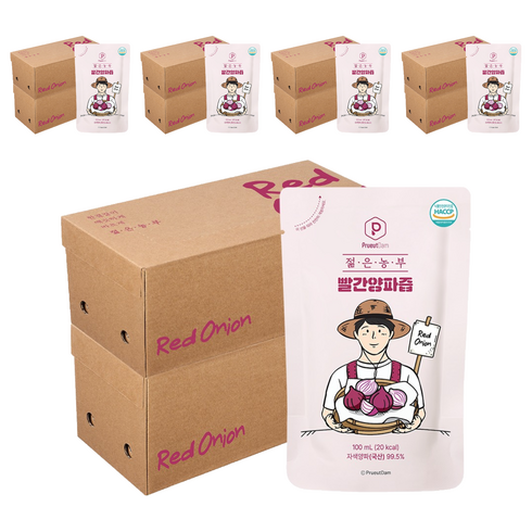 푸릇담 젊은농부 빨간양파즙, 5L, 10개