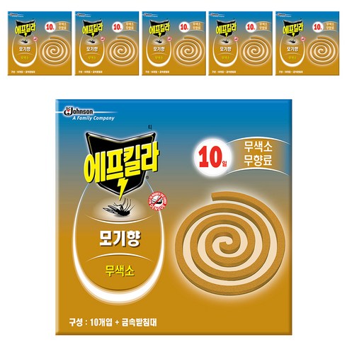 에프킬라 무향 모기향 10p, 6세트