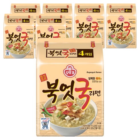 오뚜기 북엇국 라면 110g, 28개