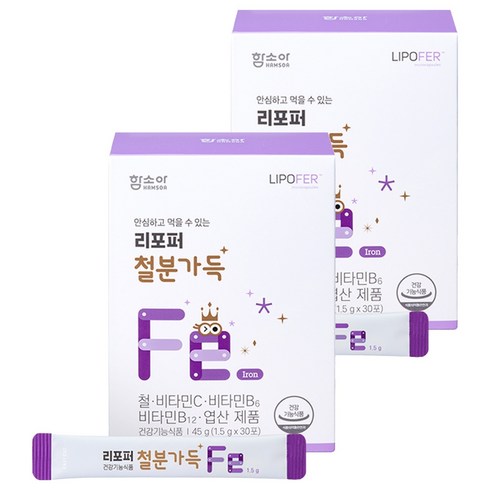 함소아 리포퍼 철분가득 30포 1개월분, 45g, 2개