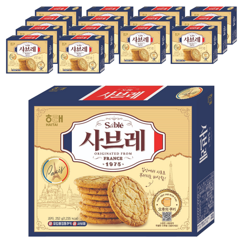 해태제과 사브레, 252g, 15개