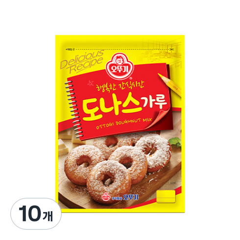 오뚜기 도나스가루, 500g, 10개