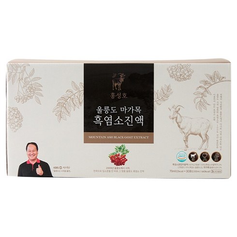 홍성호울릉도마가목흑염소진액 정품, 1박스, 2.31L
