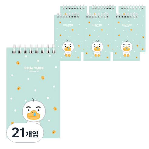 카카오 리틀프렌즈 상철 스프링 수첩, 튜브, 21개입