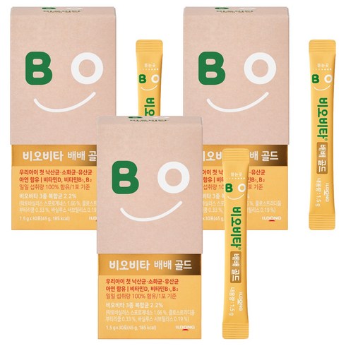 비오비타 배배 골드 유산균, 45g, 3개