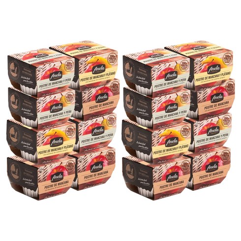 아넬라 100% 생과일 퓨레 3종 세트, 혼합맛(사과/배) + 사과 + 바나나, 1.6kg, 2세트