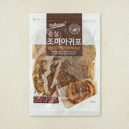 해맑은푸드 순살 조미아귀포, 200g, 1개