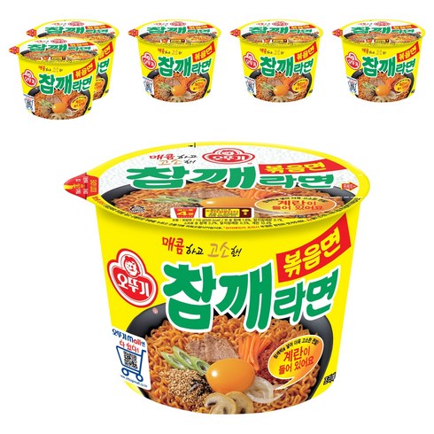 오뚜기 참깨라면 볶음면 110g, 6개