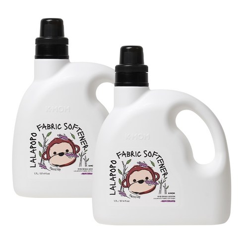 케이맘 랄라베베 유아용 섬유유연제 자작나무향, 2개, 1.7L