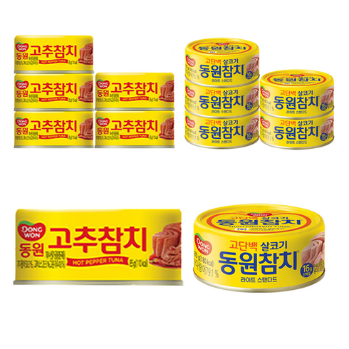 동원참치 라이트 스탠다드 85g 6p + 고추 참치 85g 6p, 1세트