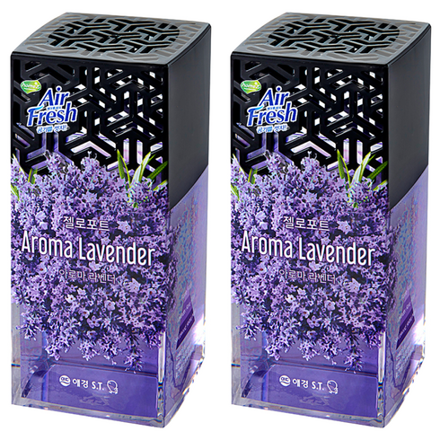 에어후레쉬 젤로포트 방향제 본품, 120g, 2개, 아로마 라벤더