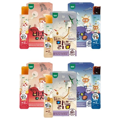 로지오가닉 당당한 젤리 3종 세트, 맑음, 똘망, 방긋, 100g, 2세트
