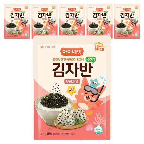 아이배냇 김자반 오리지널, 25g, 6개