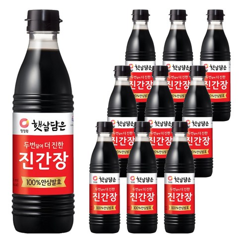 햇살담은 두번 달여 더 진한 진간장, 500ml, 10개