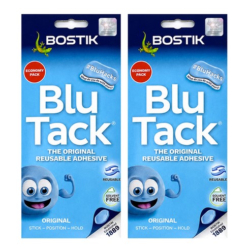 보스틱 블루택 점토점착제 90G 블루, 2개