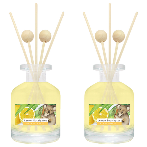 향기마을 실내용 홈 디퓨저, 레몬유칼립투스, 150ml, 2개