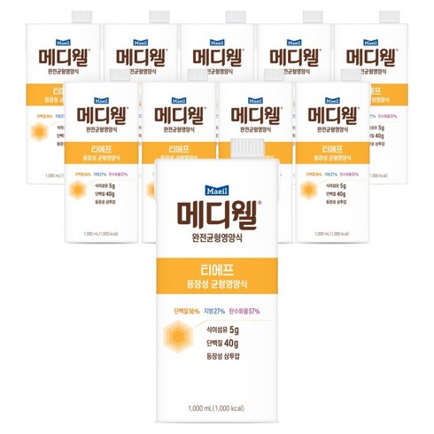 매일유업 메디웰 완전균형영양식 티에프, 1L, 10개