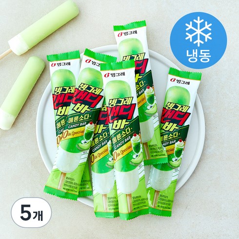 캔디바 메론소다 (냉동), 75ml, 8개입, 5개
