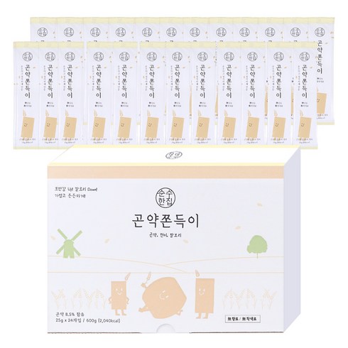 순수한집 곤약쫀드기 현미맛, 600g, 1개