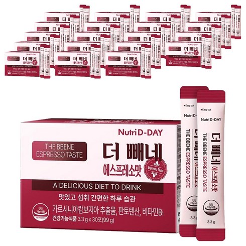 뉴트리디데이 더 빼네 에스프레소맛, 99g, 20개
