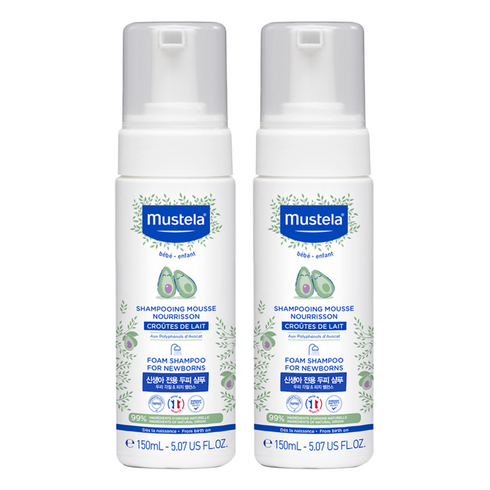 무스텔라 폼 포 뉴 본 유아샴푸, 150ml, 2개