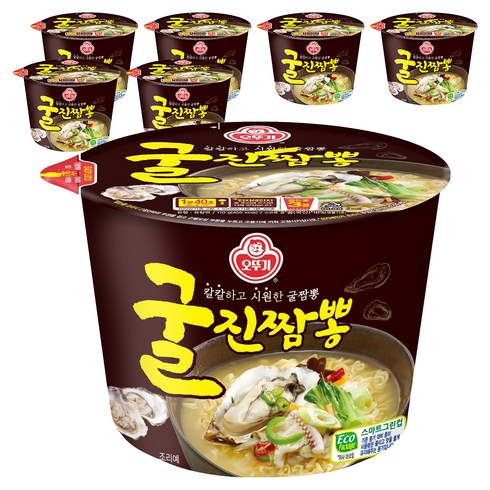 오뚜기 굴진짬뽕 용기 110g, 7개